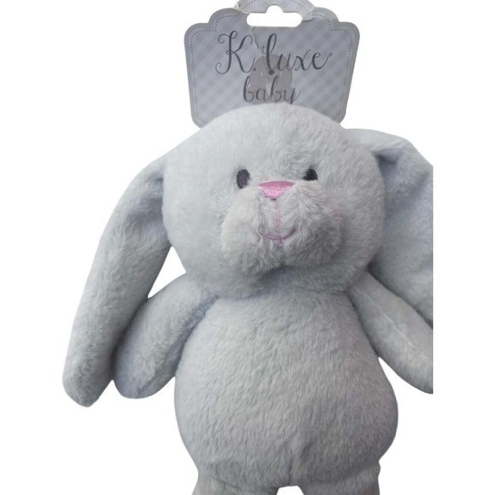 Newborn  Bunny Rabbit Plush Stuffed Animal Rattle & Crinkle Ears BRAND NEW - Picture 5 of 8